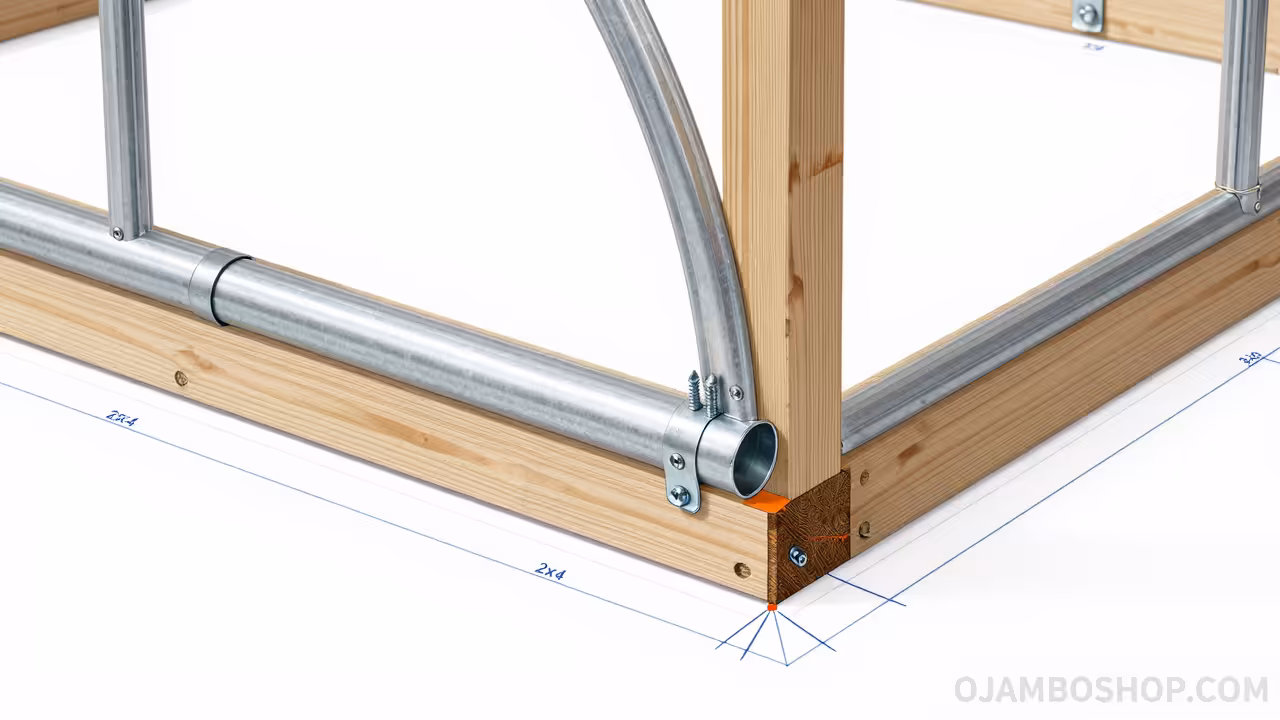 10x12 Quonset Hut Greenhouse Technical Framing Detail