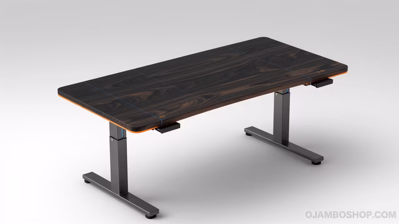 The Ultimate Heirloom DIY Adjustable Standing Desk with Solid Black Walnut Top