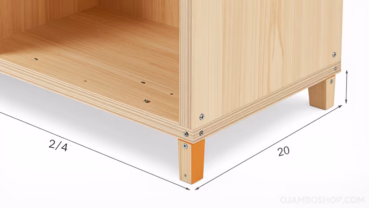 Craftsman Style Litter Box Hideaway Cabinet Technical Framing Detail