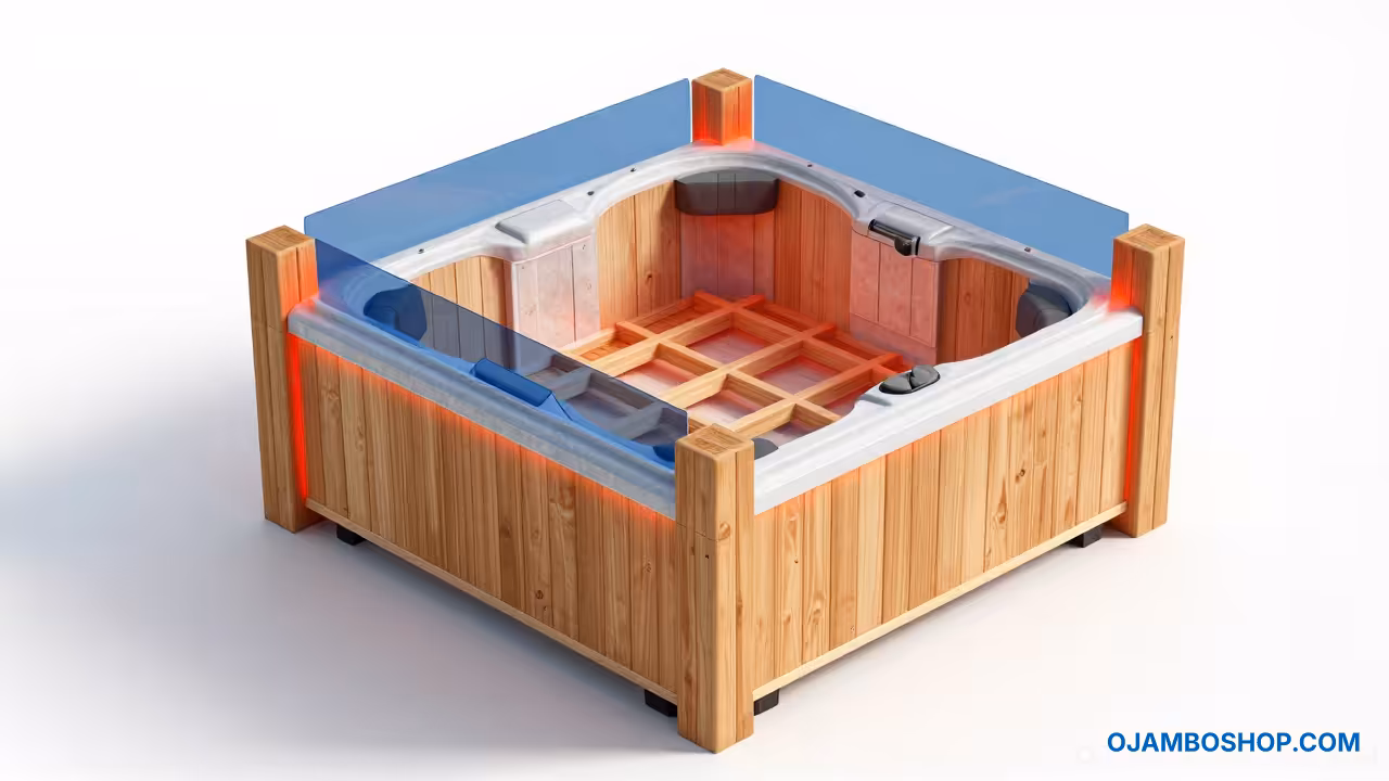 How to Build a Luxury Cedar Hot Tub Surround with Privacy Screen