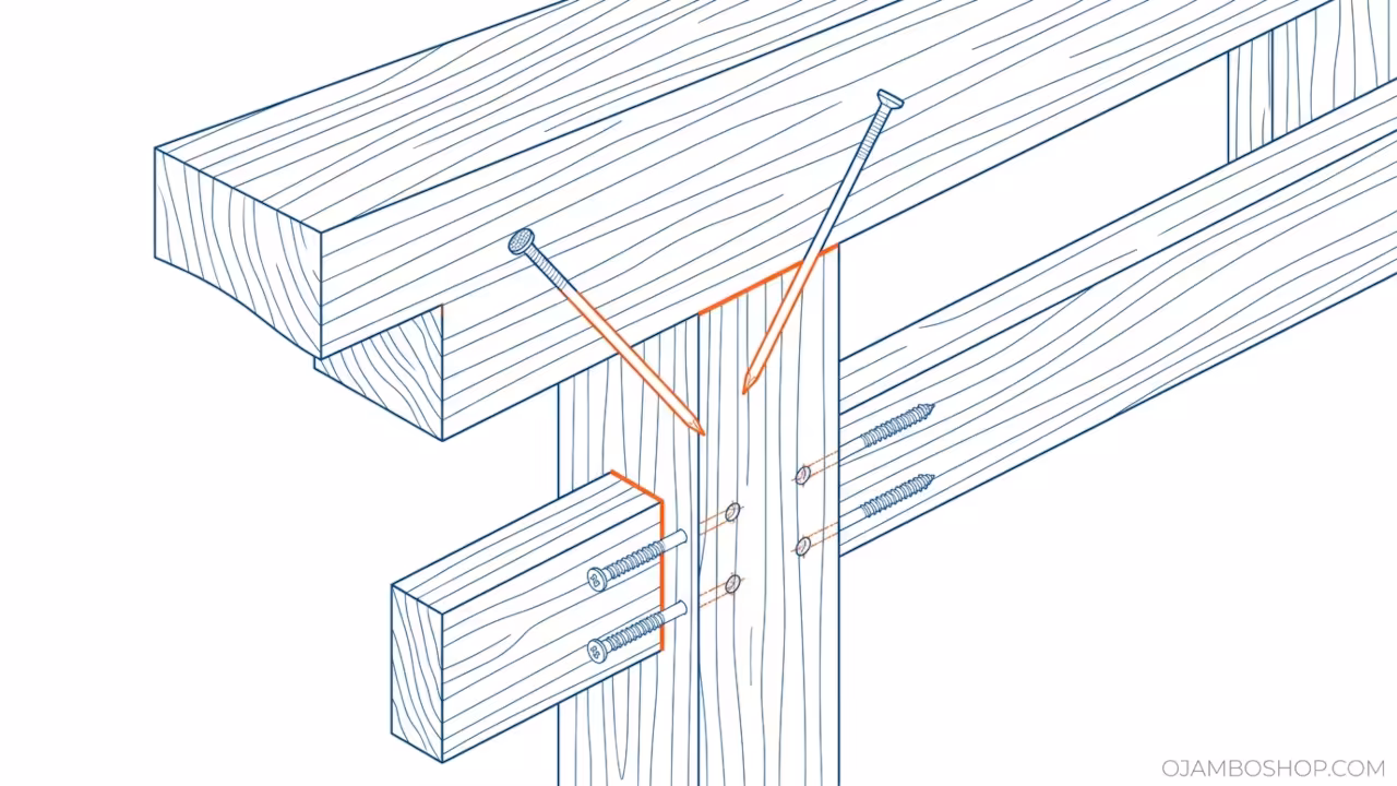 Japanese-Inspired Zen Garden Gateway Torii Style Technical Framing Detail