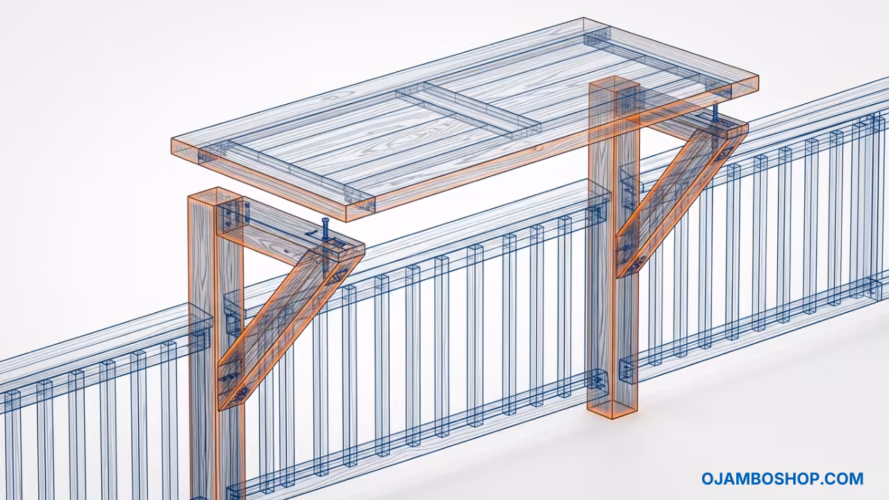 Build the Perfect Outdoor Bar-Height Deck Railing Table in One Weekend