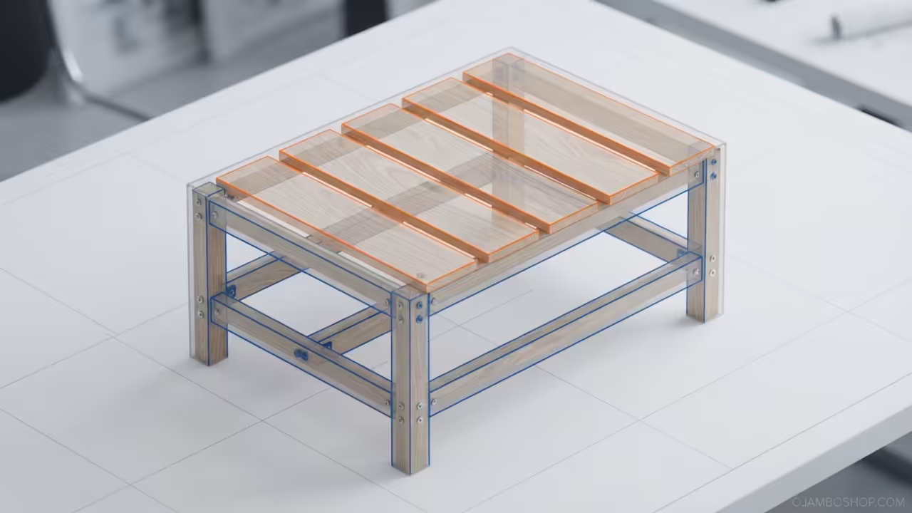 Build a Stunning Geometric Slat Coffee Table That Transforms Any Living Space or Patio in One Weekend