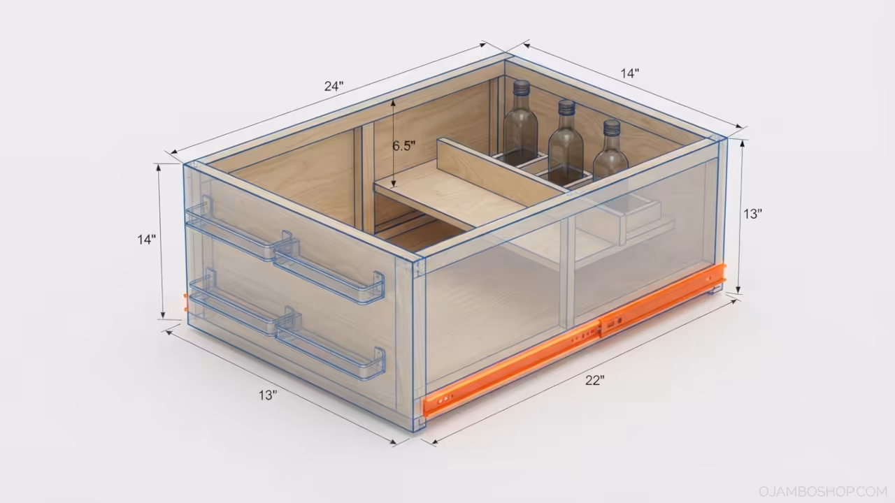 Transform Wasted Cabinet Space With This Genius Sliding Spice Organization System