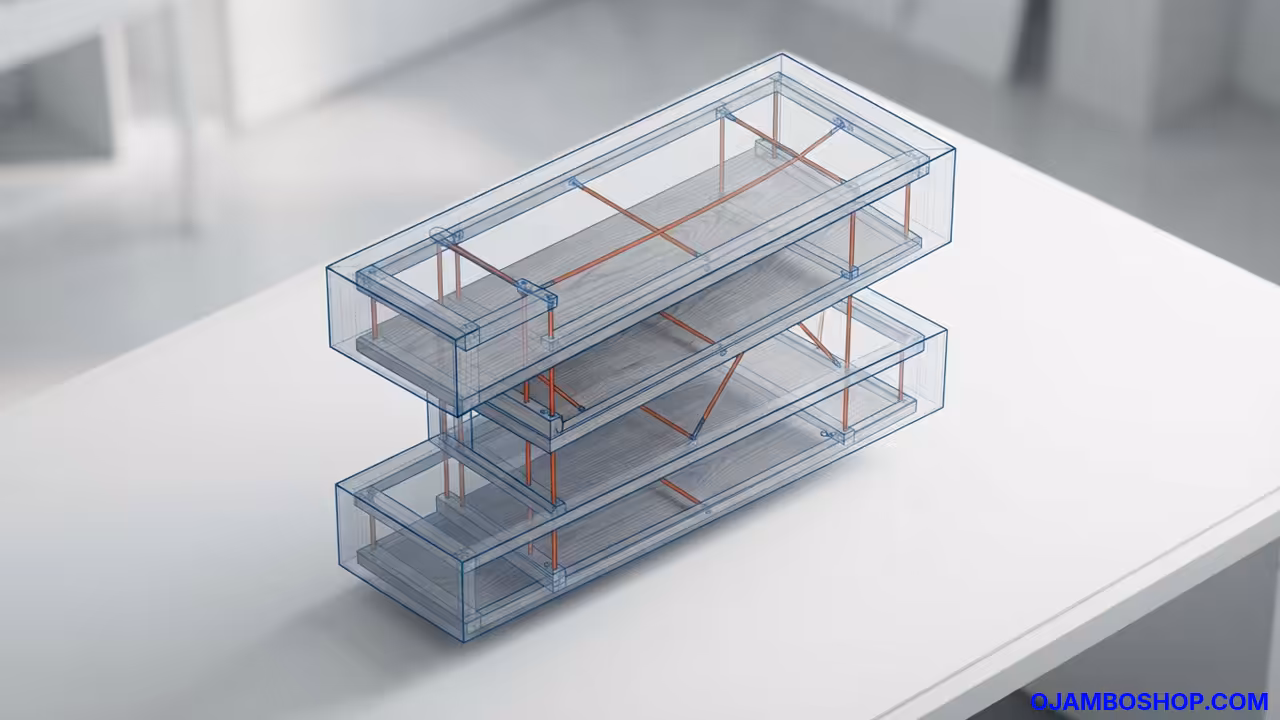 Architectural Floating Book Shelves for Modern Interiors