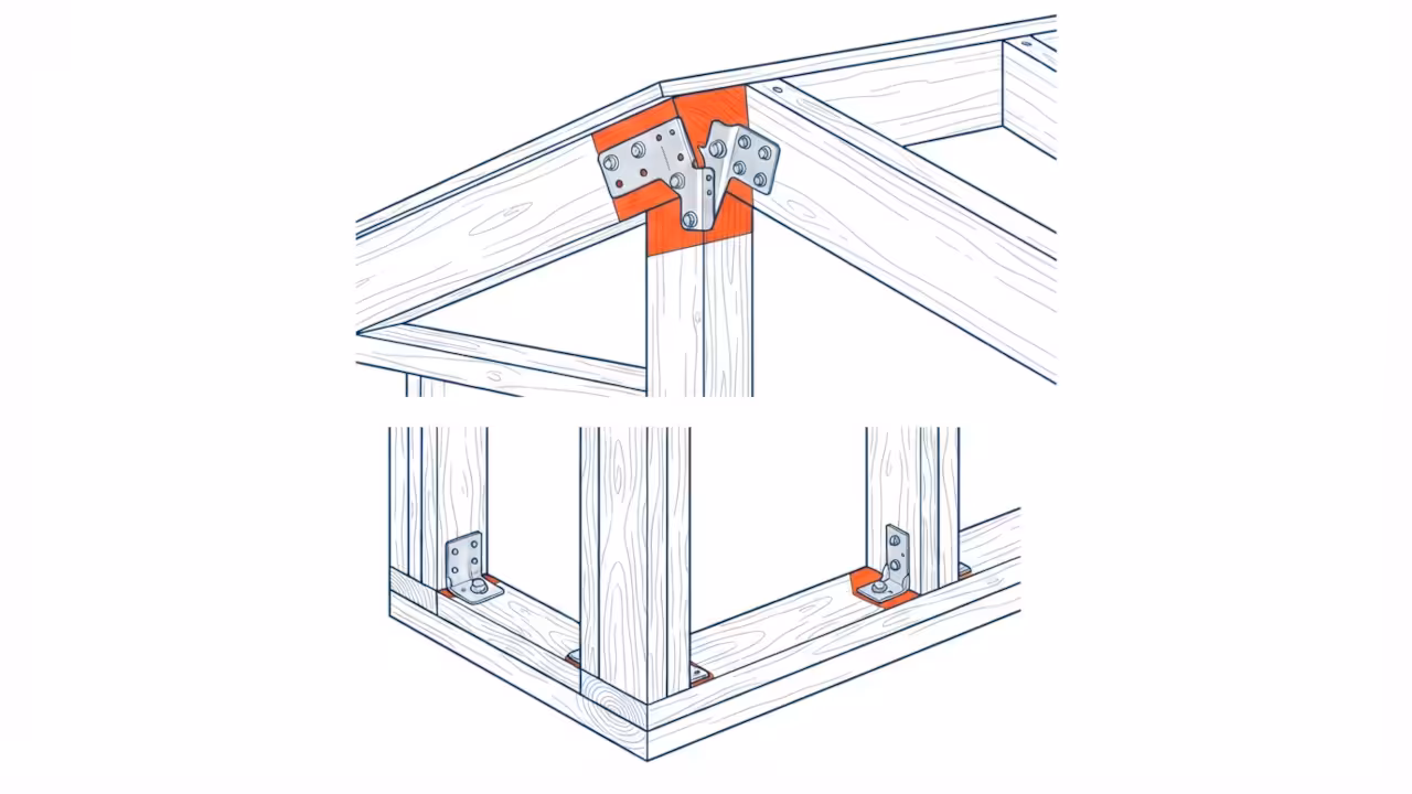 Professional Grade Cedar Tool Vault For Organized Gardening Technical Framing Detail