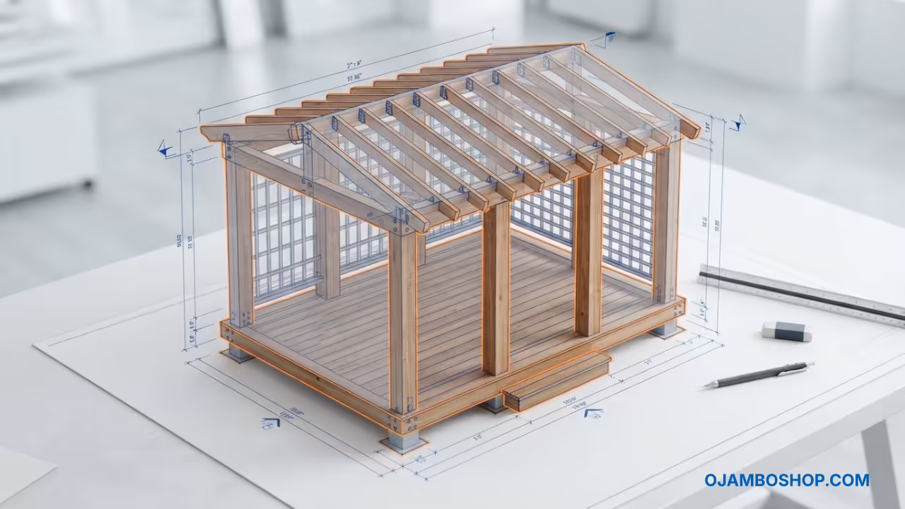 Cedar Garden Oasis With Built In Trellis