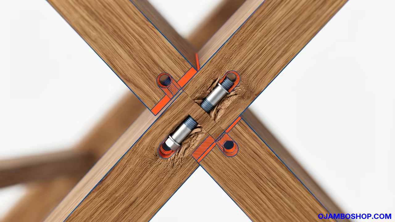 Timeless X Frame Bar Stools For Home Bars Technical Framing Detail