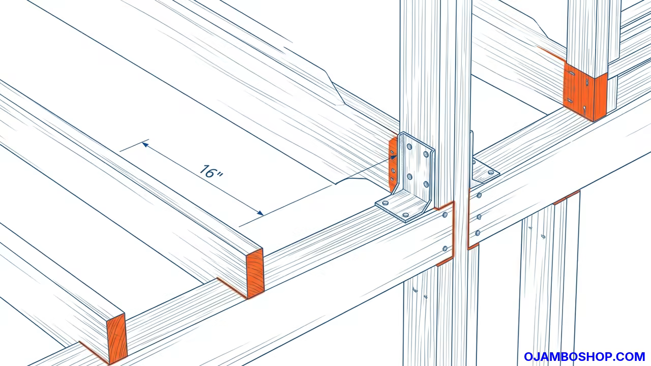400 Sq Ft Two-Story Compact Tiny Home Technical Framing Detail